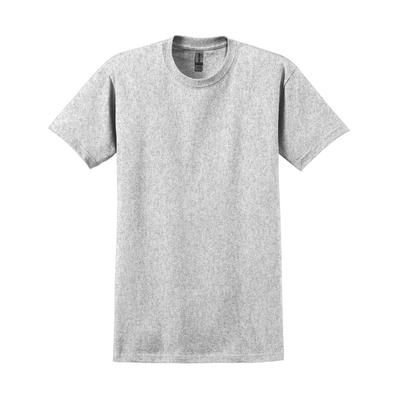 Gildan Unisex Extra Big Short Sleeve Screen Print T-Shirt - Ash Gray Heather - 4XL