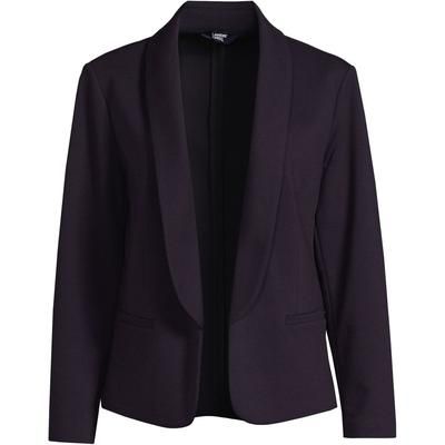 Women's Ponte Shawl Collar Blazer - True Navy - XS