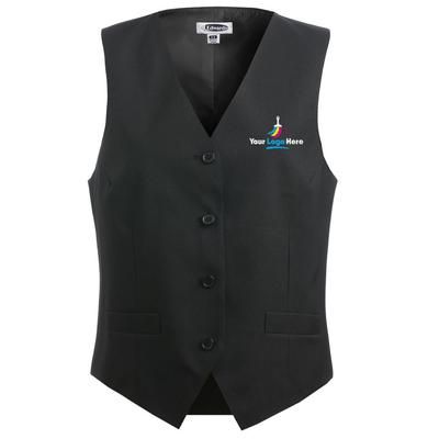 Edwards Garment Women's Plus Size Custom Logo Essential Vest - Black - 3X