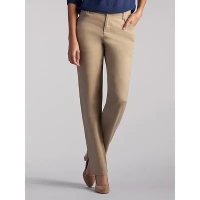 Lee Relaxed Fit Straight Leg Pants Flax (Size 8 x 33 Inches (L))