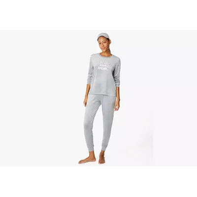 Kate Spade Velour Jogger Set, gray - Medium