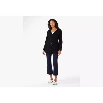 Kate Spade Scalloped Sweater Blazer, Black - XS
