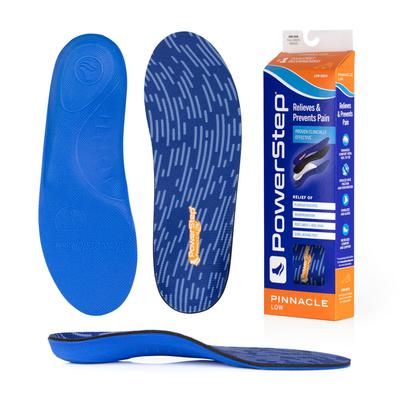 PowerStep Pinnacle Low Insoles Flat Feet Pain Relief Orthotic, Pronation Inserts