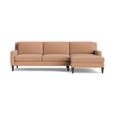 Levi Sectional Caspiar Chiffon Right Pink Mid-Century Modern