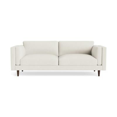 Parker Sofa Sunbrella Loft White White Mid-Century Modern