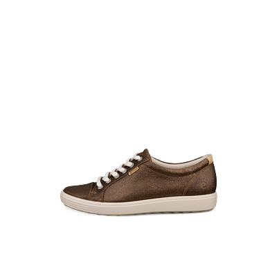 ECCO Soft 7 - Women's Leather Sneaker - Brown
