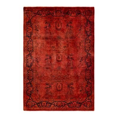 Bloomingdale's Fine Vibrance M1323 Area Rug, 4'1" x 5'10" - Red