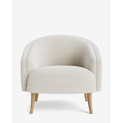 Marguerite Lounge Chair Linen/Ink Linen/Brown Oak