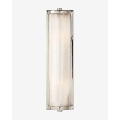 Dresser Glass Rod Light Polished Nickel/Long