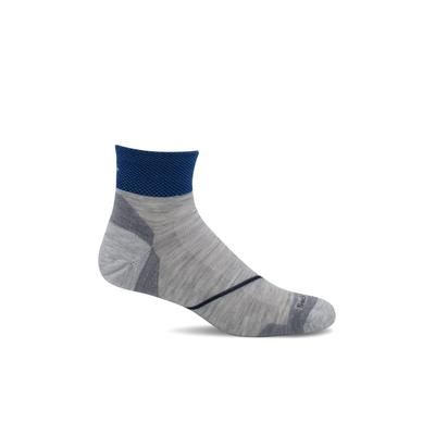Men's Pulse Quarter | Firm Compression Socks M/L Ash | Sport Compression by Sockwell Socks
