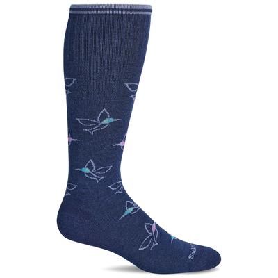 Women's Free Fly | Moderate Graduated Compression Socks S/M Charcoal | Lifestyle Compression by Sockwell Socks