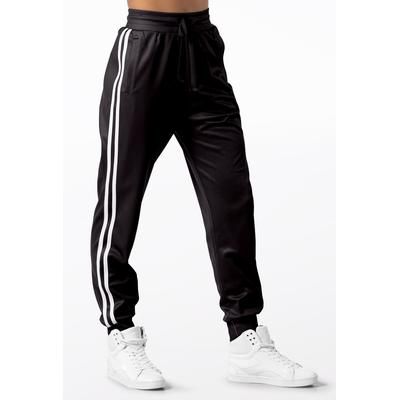 Side Stripe Track Pants - Black - XL Adult - Dance Legging AH9281