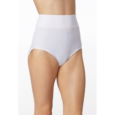 High Waist Briefs - White - Small Child - Dance Short MT10009