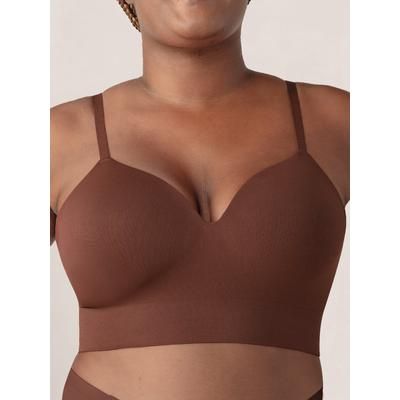 Truekind Supportive Comfort Wireless Shaping Bra Shapewear Chocolate XL
