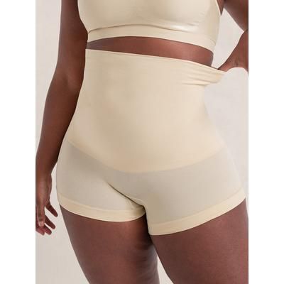 Shapermint Essentials All Day Every Day High-Waisted Shaper Boyshort Shapewear Chai L