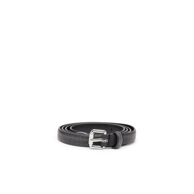 Diesel - 1.4cm belt with slim buckle - Belts - Woman - Black