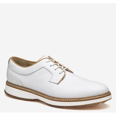 Johnston & Murphy Men's Upton GL1 Luxe Hybrid - White Waterproof Full Grain - Size 9.5 - M