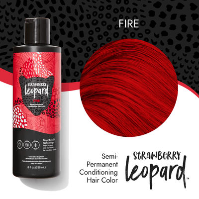 Strawberry Leopard Fire Semi Permanent Conditioning Hair Color 8 oz