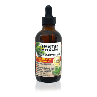 Jamaican Mango & Lime Peppermint Black Castor Oil 4 Fl Oz