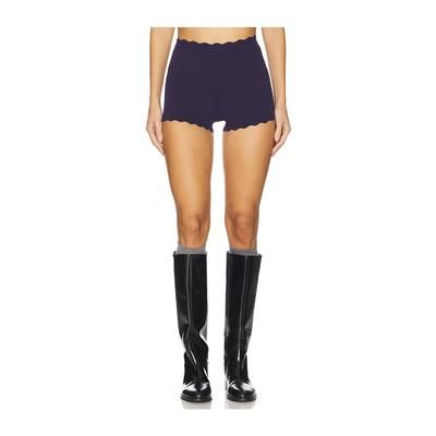 NIA Mazzy Knit Short in Navy. - size XS (also in S, M)