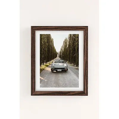 NewburyBoutique Tuscany Italy Retro Convertible Art Print in Walnut Wood Frame at Urban Outfitters
