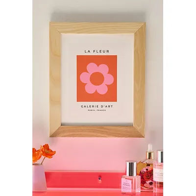 Daily Regina Designs La Fleur 01 Art Print in Natural Wood Frame at Urban Outfitters