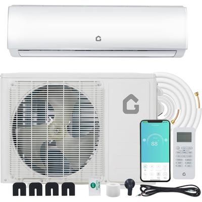 Garvee 9000 BTU Ductless Mini Split Heat Pump System 20 SEER2 R45 Series Wifi Enabled Ductless AC Cool Up to 450 Sq. Ft Inverter Compatible with