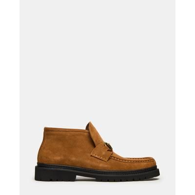 Steve Madden Men's Deputy Ankle Casual Shoes - Chestnut Suede - Size 10.5 - Rubber