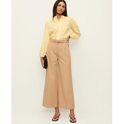 Ann Taylor The Belted Wide-Leg Ankle Pant