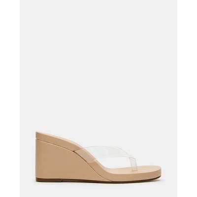 Steve Madden Women's Playing Thong Sandals - Clear - Size 9 - PVC