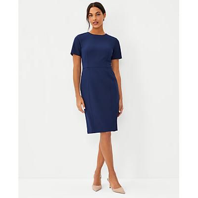 Ann Taylor The Short Sleeve Sheath Dress in Bi-Stretch — Curvy Fit