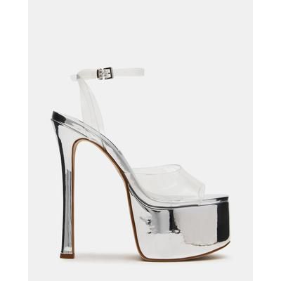 Steve Madden Women's Olyssia Platform Heels - Clear - Size 8.5 - PVC
