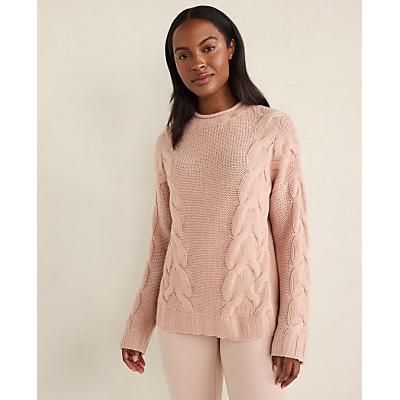 Ann Taylor Haven Well Within Cashmere Cable Roll Neck Sweater