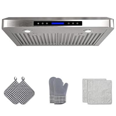 30 in. 900 CFM Ducted Under Cabinet Range Hood with 3-Venting Options, Remote, Touch Control LCD in Stainless Steel
