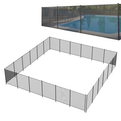 GarveeLife 4x72FT Pool Fence for Inground Pools Easy DIY Installation with Aluminum Legs 340 GMS Teslin PVC Mesh one_size | LMYPSBP-2889895750