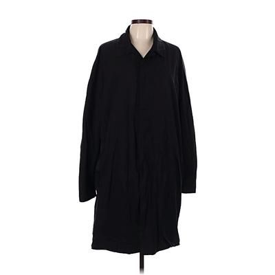DKNY Coat: Black Jackets & Outerwear - Size Large