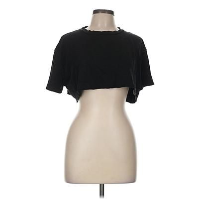 Princess Polly Short Sleeve Top Black Keyhole Neckline Tops - Used - Size 6