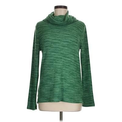 St. John's Bay Long Sleeve Turtleneck: Green Tops - Size Medium