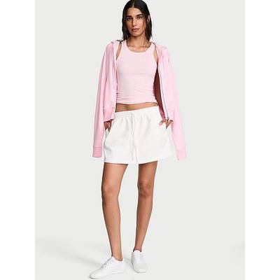 Angel Essentials Off-Duty Terry Mini Skirt, White/ivory, M - Women's Bottoms - Victoria's Secret