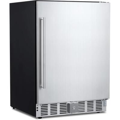 Garvee 24 in Beverage Refrigerator Weather Proof Stainless Steel Beverage Fridge for Outdoor Kitchen and Patio Indoor/Outdoor Beverage Cooler for 180