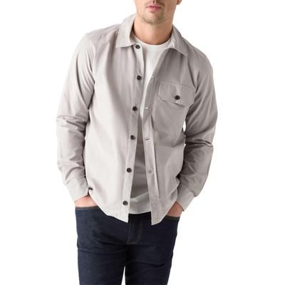 Robert Talbott Burton Pinwale Corduroy Shirt Jacket - Light Gray
