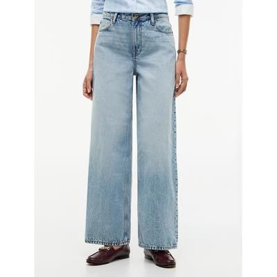 Tommy Hilfiger Women's High-Rise Wide Leg Jean - Medium Wash - 2