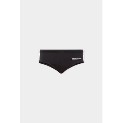 D2 - Dsquared2 Logo Swim Brief, Man, Black, Size: 50
