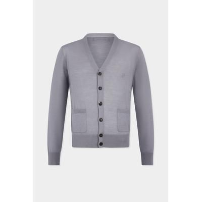 D2 - Knit Cardigan, Man, Grey, Size: M