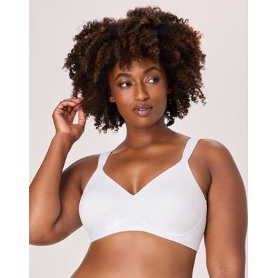 Bali Women's Coolest Smoothing Wireless Bra, Foam Cups White 42D