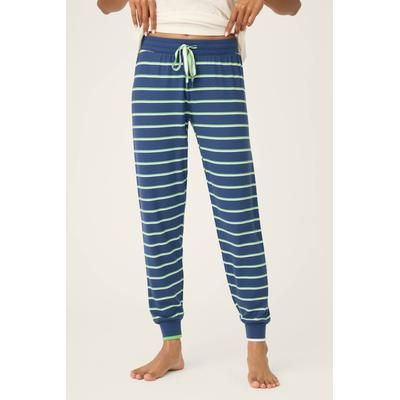 C'est La Vie Striped Banded Pants, Size: XS, Deep Sea P. J. Salvage