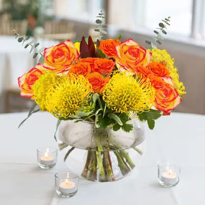 Member's Mark Wedding Collection Centerpieces, 6 pieces (Earth Tone):- Earth Tone