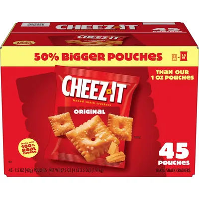 Cheez-It Original Baked Snack Crackers, 1.5 oz., 45 pk.