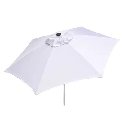 Destination Gear 8.5' Push Up Market Patio Umbrella:- White