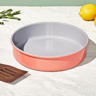9" Circle Pan In Perracotta | Non-Stick, Non-Toxic, Easy To Clean, Scratch Resistant Ceramic Bakeware | Oven Safe & Durable | Caraway